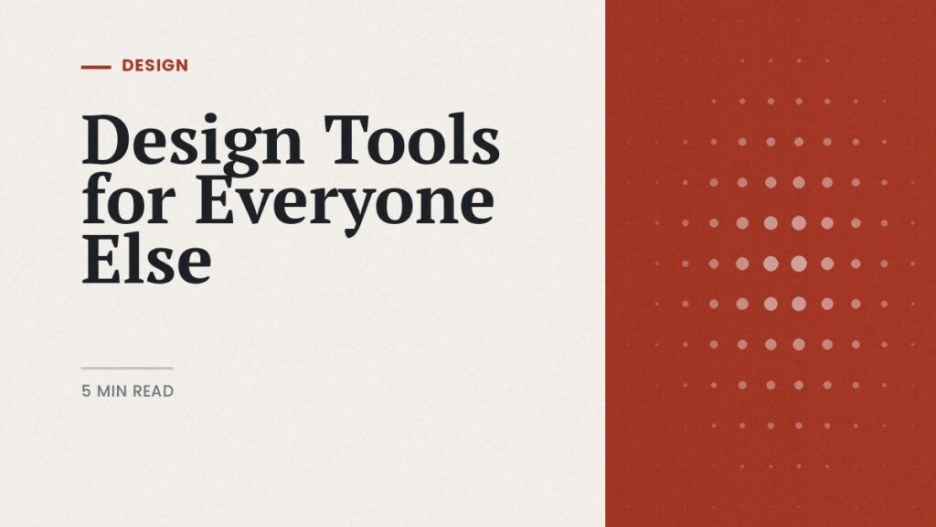 Design tools for beginners: editorial cover on choosing design software